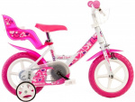 Dino Meisjesfietsen 124RLN-05LH Little Heart 12 Inch 21 cm Meisjes V-Brakes Wit/Roze Dino Meisjesfietsen 124RLN-05LH Little Heart 12 Inch 21 cm Meisjes V-Brakes Wit/Roze