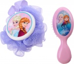 Disney Frozen cadeau-set spons en borstel paars/roze Disney Frozen cadeau-set spons en borstel paars/roze