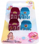 Disney haarclipjes Soy Luna 4 stuks blauw/paars Disney haarclipjes Soy Luna 4 stuks blauw/paars
