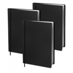 Dresz boekenkaft elastisch A4 textiel/elastaan zwart 3 stuks Dresz boekenkaft elastisch A4 textiel/elastaan zwart 3 stuks