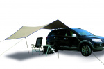 Eurotrail tarp Carside 3,6 x 3,5 m polyester/staal bruin 6-delig Eurotrail tarp Carside 3,6 x 3,5 m polyester/staal bruin 6-delig