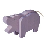 Everearth speelfiguur nijlpaard paars 15x9x4 cm Everearth speelfiguur nijlpaard paars 15x9x4 cm