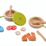 Everearth Speelgoed servies set hout multicolor Everearth Speelgoed servies set hout multicolor