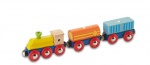 Everearth Treinstel hout transport 22,7 cm 3-delig Everearth Treinstel hout transport 22,7 cm 3-delig
