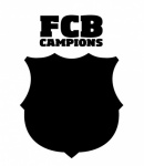 FC Barcelona krijtbord muursticker logo 50 x 70 cm FC Barcelona krijtbord muursticker logo 50 x 70 cm