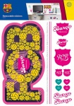 FC Barcelona muurstickers meisjes 2 stickervellen FC Barcelona muurstickers meisjes 2 stickervellen