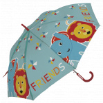 Fisher-Price kinderparaplu Friends olifant & leeuw PE blauw Fisher-Price kinderparaplu Friends olifant & leeuw PE blauw