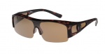 FitOfar overzetzonnebril bruin dames met bruine lens VZ0033B FitOfar overzetzonnebril bruin dames met bruine lens VZ0033B