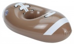 Free and Easy opblaasbare bekerhouder 18 cm rugbybal bruin Free and Easy opblaasbare bekerhouder 18 cm rugbybal bruin