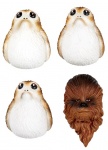 Funko magneten Star Wars The Last Jedi: Chewbacca and Porgs 4-delig Funko magneten Star Wars The Last Jedi: Chewbacca and Porgs 4-delig