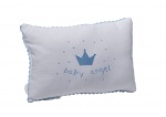 Gamberritos decoratiekussen 30 cm wit/blauw Gamberritos decoratiekussen 30 cm wit/blauw