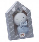 Gamberritos rammelaar konijn 23 cm stippen pluche blauw Gamberritos rammelaar konijn 23 cm stippen pluche blauw