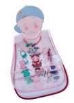 Gamberritos slabbetjes kleding & opmaken 2 stuks multicolor Gamberritos slabbetjes kleding & opmaken 2 stuks multicolor