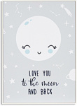 Giftdecor schilderij Love You 70 x 50 cm hout lichtblauw/wit Giftdecor schilderij Love You 70 x 50 cm hout lichtblauw/wit