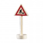 Glückskäfer verkeersbord bouwplaats hout 10 cm Glückskäfer verkeersbord bouwplaats hout 10 cm