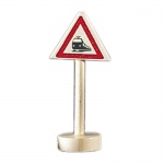 Glückskäfer verkeersbord onbewaakte spoorwegovergang hout 10 cm Glückskäfer verkeersbord onbewaakte spoorwegovergang hout 10 cm