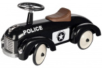 Goki loopauto Politie jongens 75 cm staal zwart Goki loopauto Politie jongens 75 cm staal zwart