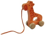 Hape houten trekfiguur Push & Pull Giraffe 15 cm oranje Hape houten trekfiguur Push & Pull Giraffe 15 cm oranje