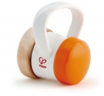 Hape rammelaar met ratel 8 cm oranje/wit Hape rammelaar met ratel 8 cm oranje/wit