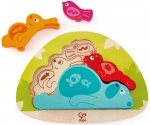Hape vormenpuzzel Slapende Dieren junior hout 4 stukjes Hape vormenpuzzel Slapende Dieren junior hout 4 stukjes