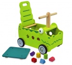I'm Toy Loop- en duwwagen krokodil 42 x 38 x 24 cm groen I'm Toy Loop- en duwwagen krokodil 42 x 38 x 24 cm groen