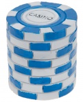 Kamparo beeldje fiches wit/blauw 4 x 3 cm Kamparo beeldje fiches wit/blauw 4 x 3 cm