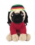 Kamparo hondenknuffel rasta 20 cm rood Kamparo hondenknuffel rasta 20 cm rood