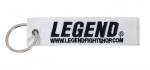 Legend Sports sleutelhanger Slogan 13 x 3 cm wit Legend Sports sleutelhanger Slogan 13 x 3 cm wit