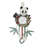 Les Deglingos dromenvanger panda wit/groen 34 cm Les Deglingos dromenvanger panda wit/groen 34 cm