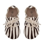 Little Indians schoenen zebra 11,5 cm leer zwart/wit maat 17 Little Indians schoenen zebra 11,5 cm leer zwart/wit maat 17