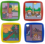 Miniland leerpuzzels Primary junior 6 stukjes 26 cm 4 stuks Miniland leerpuzzels Primary junior 6 stukjes 26 cm 4 stuks
