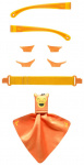 Mokki accessoirekit zonnebril geel/oranje 5-delig Mokki accessoirekit zonnebril geel/oranje 5-delig