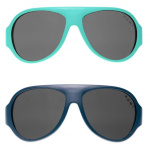 Mokki zonnebril Click & Change junior 2-5 jaar blauw 2 stuks Mokki zonnebril Click & Change junior 2-5 jaar blauw 2 stuks