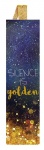 Moses Libri_x boekenlegger met elastiek silence is gold Moses Libri_x boekenlegger met elastiek silence is gold