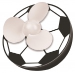Moses ventilator voetbal junior 10 cm batterij zwart/wit Moses ventilator voetbal junior 10 cm batterij zwart/wit