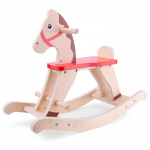 New Classic Toys hobbelpaard junior 78 x 32 cm hout blank/rood New Classic Toys hobbelpaard junior 78 x 32 cm hout blank/rood
