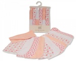 Nursery Time badset bloemen 12-delig wit/roze Nursery Time badset bloemen 12-delig wit/roze