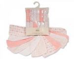 Nursery Time badset uil 12-delig wit/roze Nursery Time badset uil 12-delig wit/roze