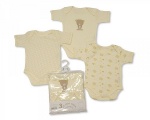 Nursery Time romper korte mouw Beer beige 3 stuks maat 92 Nursery Time romper korte mouw Beer beige 3 stuks maat 92