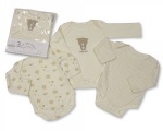 Nursery Time romper lange mouw Beer beige 3 stuks maat 92 Nursery Time romper lange mouw Beer beige 3 stuks maat 92