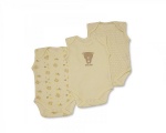 Nursery Time romper mouwloos Beer beige 3 stuks maat 56/62 Nursery Time romper mouwloos Beer beige 3 stuks maat 56/62