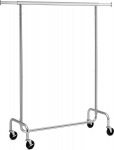 O'Daddy kledingrek 113-198 x 101-166 x 49 cm staal zilver O'Daddy kledingrek 113-198 x 101-166 x 49 cm staal zilver