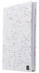 Pixie crew dagboek met siliconen paneel A5 glitter wit Pixie crew dagboek met siliconen paneel A5 glitter wit