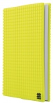 Pixie crew dagboek met siliconen paneel A5 neongeel Pixie crew dagboek met siliconen paneel A5 neongeel