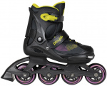 Playlife inline skates Joker hardboot 82A zwart/geel maat 37-40 Playlife inline skates Joker hardboot 82A zwart/geel maat 37-40