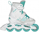 Playlife inline skates Light Breeze 82A wit/turquoise maat 29/32 Playlife inline skates Light Breeze 82A wit/turquoise maat 29/32