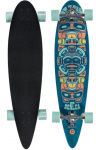 Playlife longboard Seneca 97 x 23 cm hout zwart/blauw Playlife longboard Seneca 97 x 23 cm hout zwart/blauw