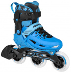 Powerslide inline skates Phuzion Universe 82A zwart/blauw mt 33-36 Powerslide inline skates Phuzion Universe 82A zwart/blauw mt 33-36