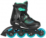 Playlife inline skates Joker hardboot 82A zwart/groen mt 34-37 Playlife inline skates Joker hardboot 82A zwart/groen mt 34-37