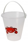 Pro Beach strandemmer 20 x 21 cm wit/rood Pro Beach strandemmer 20 x 21 cm wit/rood